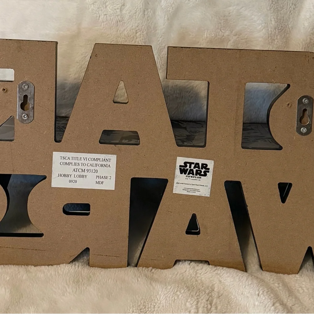 Open Road Brands Black and Gray Spacecraft Wall Shelves